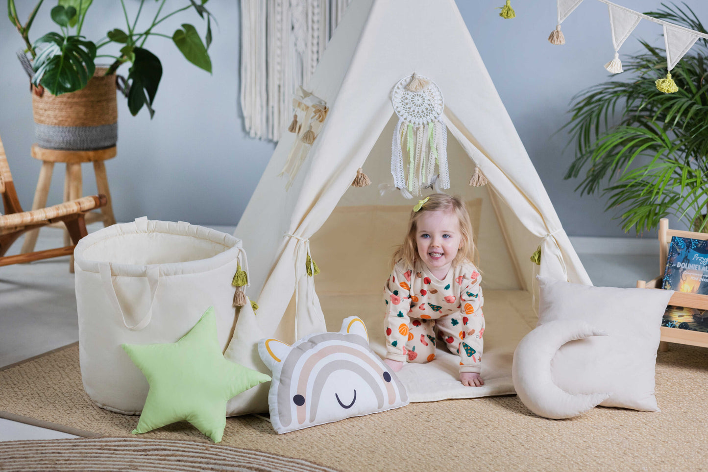 Teepee Tent Set - Creamy Tassel