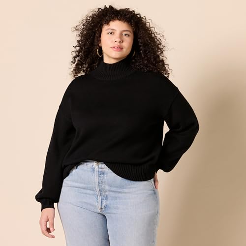 Women's Cotton Funnel-Neck Sweater (Available in Plus Size)