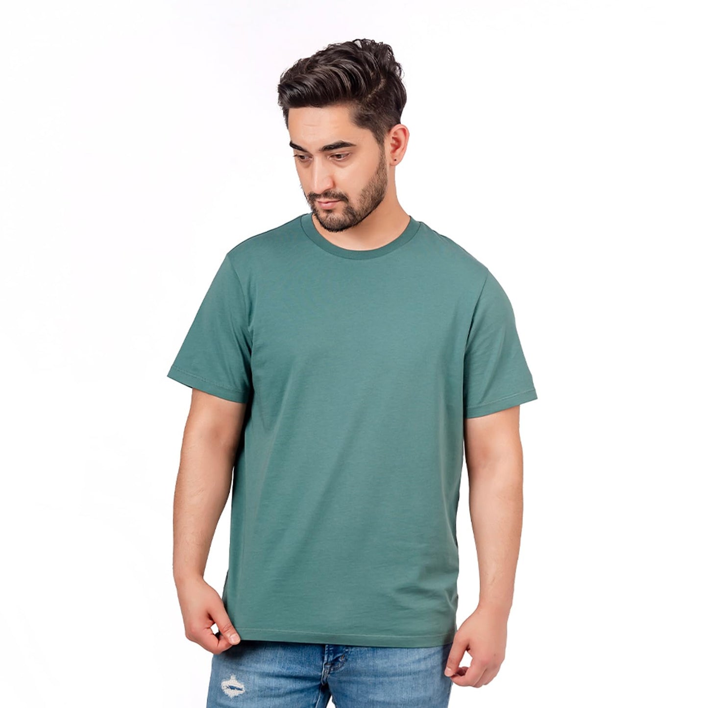 3 Pack T-Shirts for Men 100% Cotton |Premium Plain Crew Neck Mens