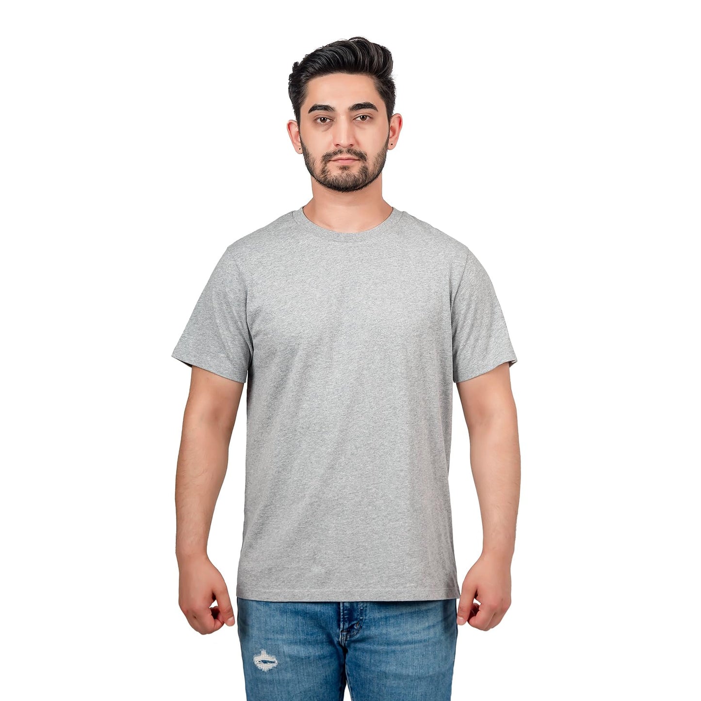 3 Pack T-Shirts for Men 100% Cotton |Premium Plain Crew Neck Mens