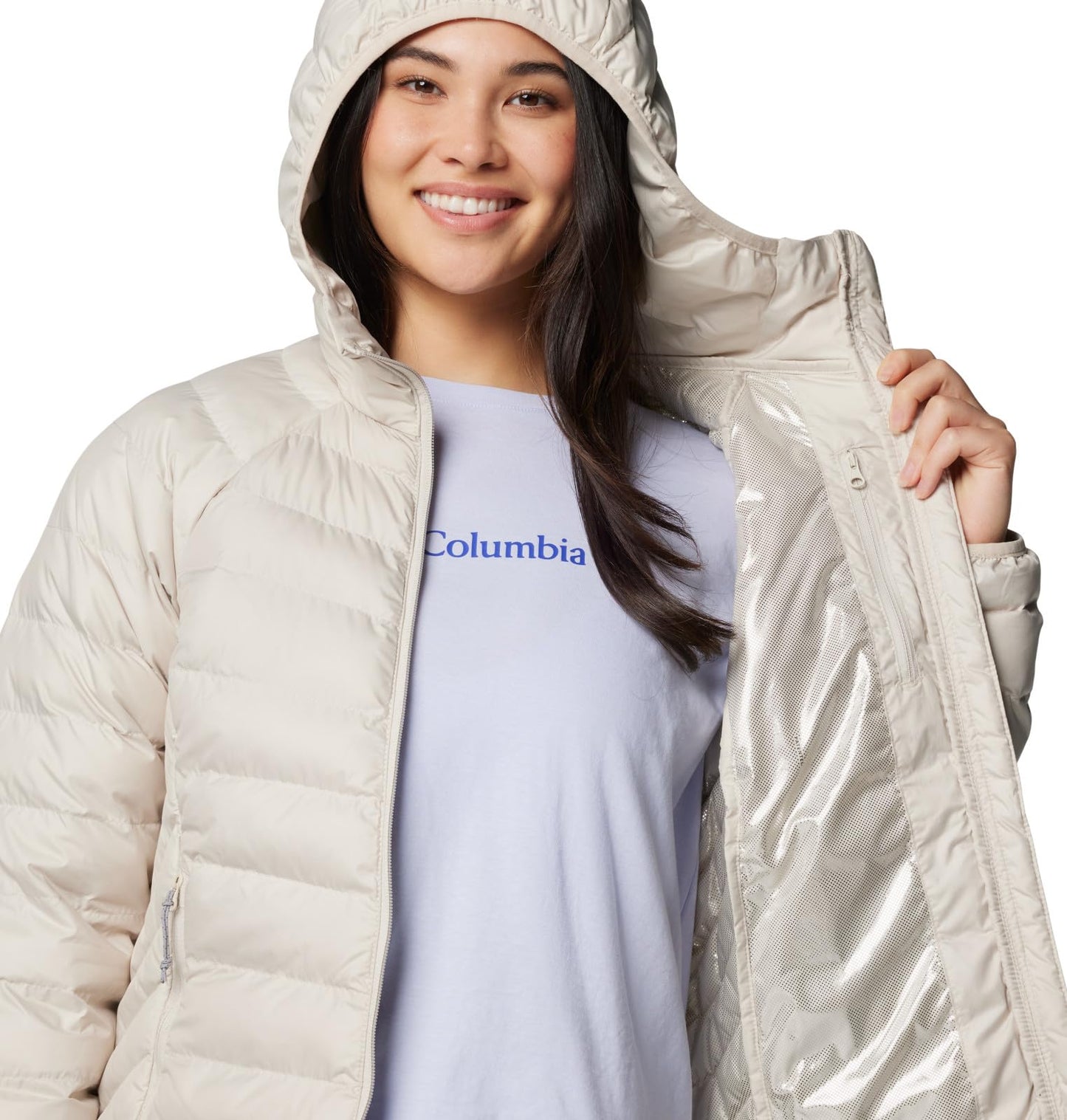 Columbia Women's Powder Lite Hooded Jacket Hooded Puffer Jacket (pack of 1)