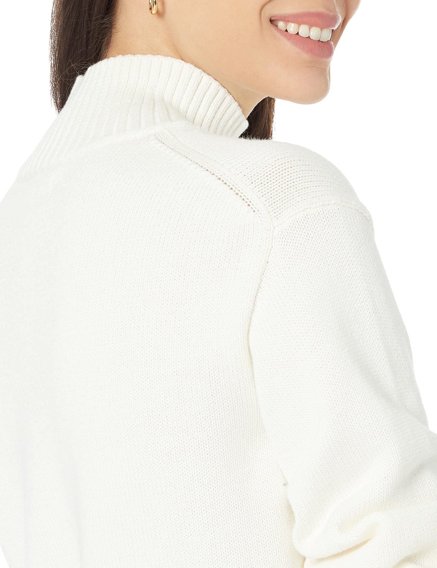 Women's Cotton Funnel-Neck Sweater (Available in Plus Size)