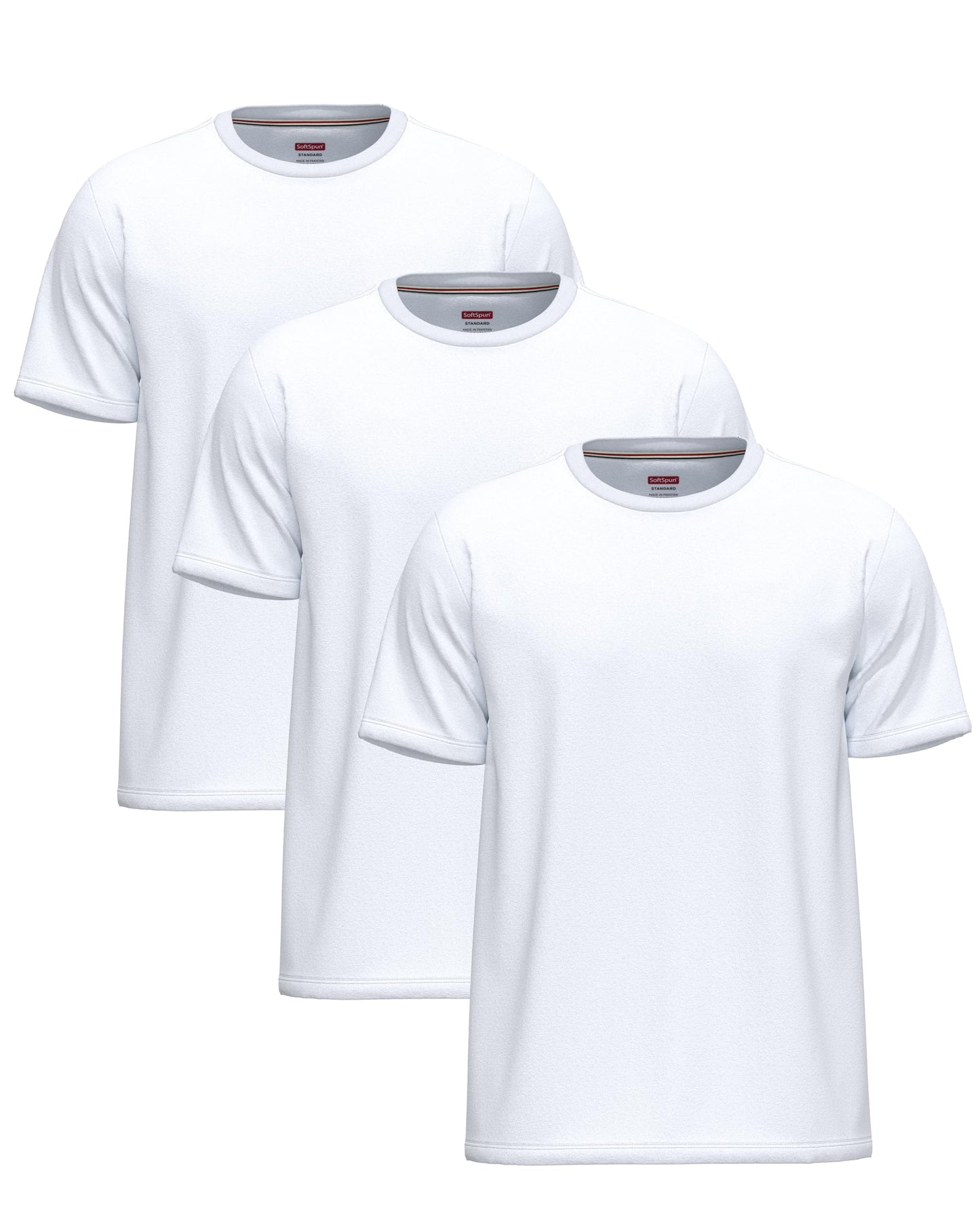 3 Pack T-Shirts for Men 100% Cotton |Premium Plain Crew Neck Mens