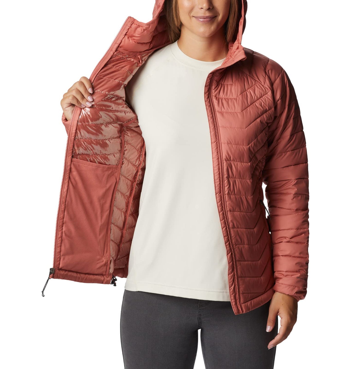 Columbia Women's Powder Lite Hooded Jacket Hooded Puffer Jacket (pack of 1)