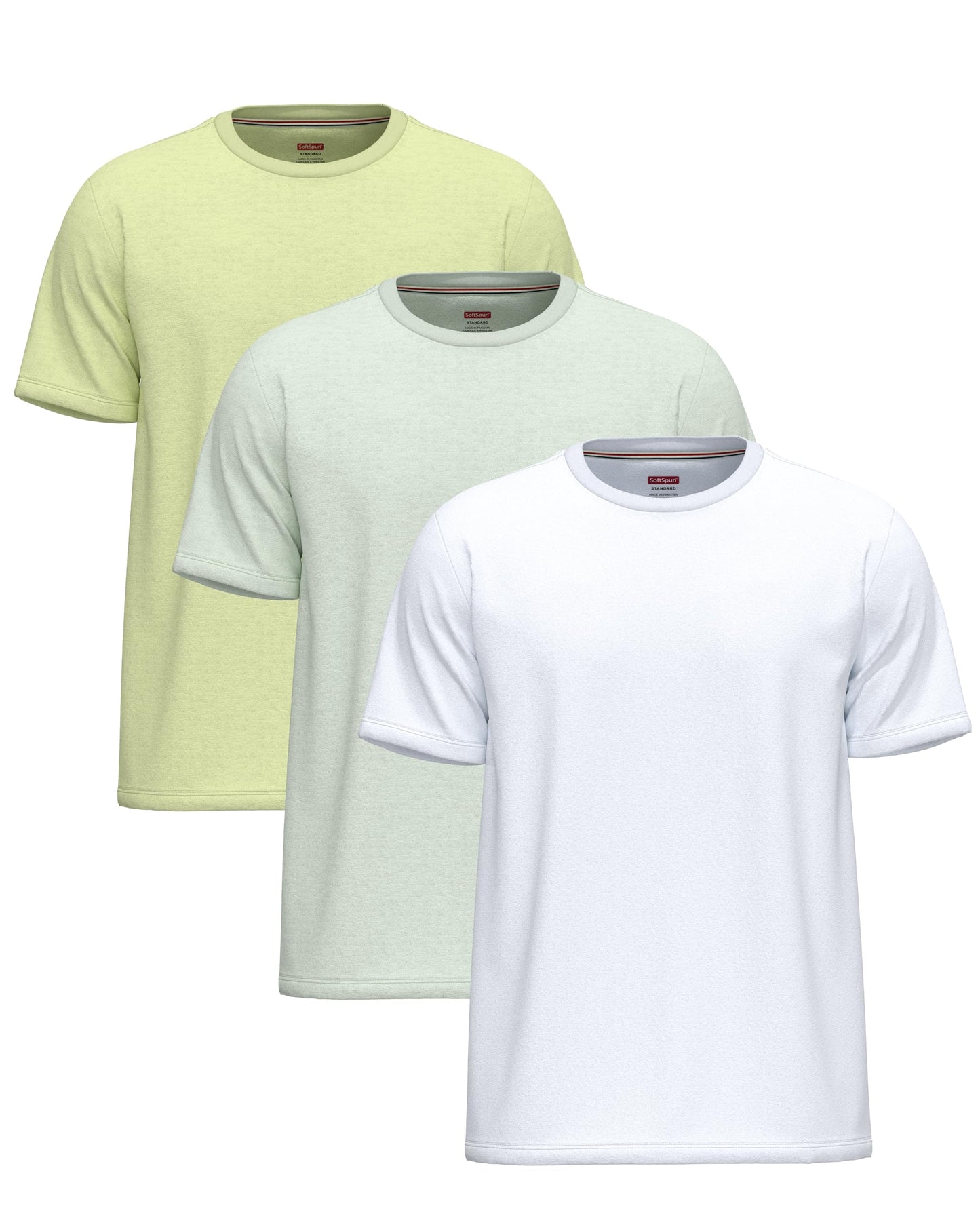 3 Pack T-Shirts for Men 100% Cotton |Premium Plain Crew Neck Mens