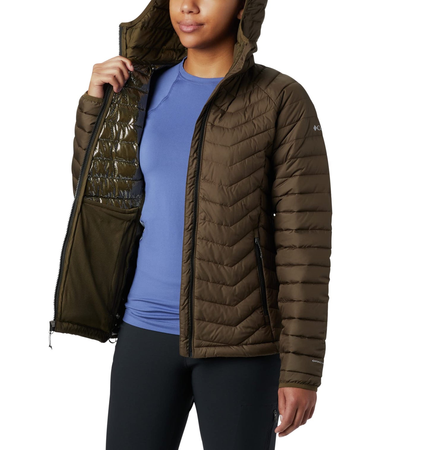 Columbia Women's Powder Lite Hooded Jacket Hooded Puffer Jacket (pack of 1)