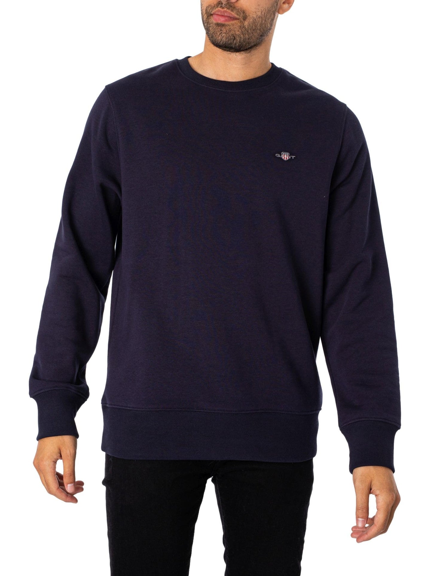 GANT Mens Shield Crew Neck Sweater