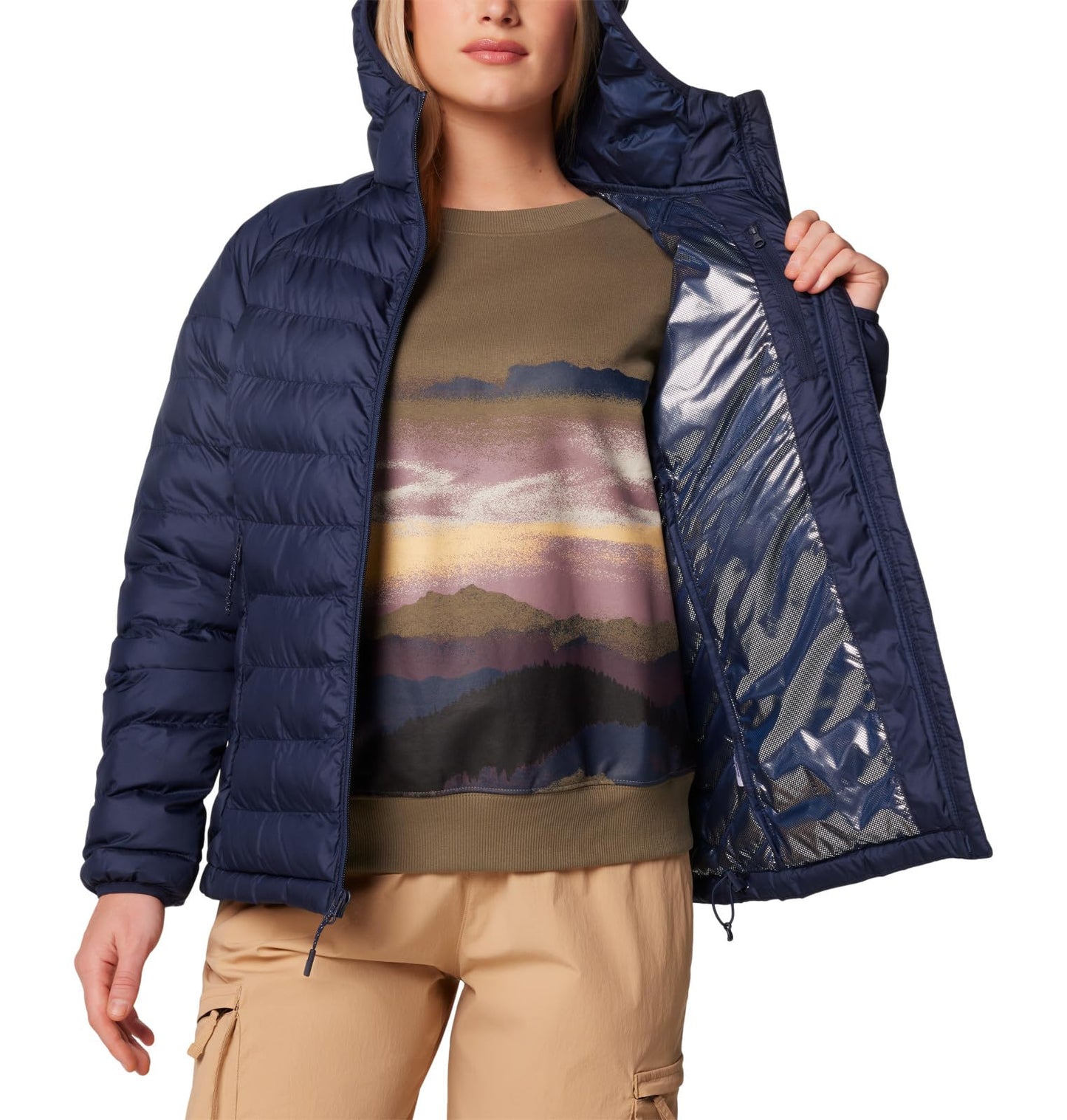 Columbia Women's Powder Lite Hooded Jacket Hooded Puffer Jacket (pack of 1)