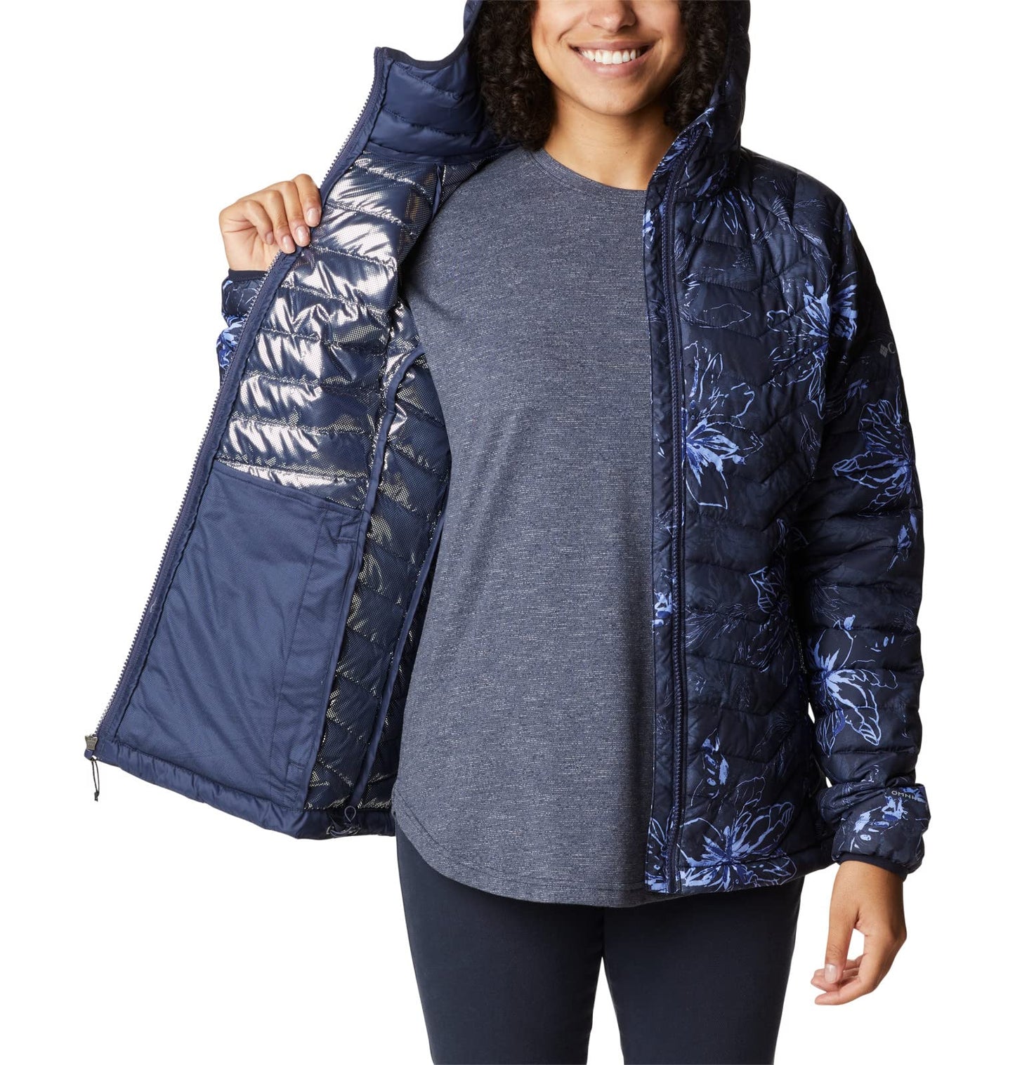 Columbia Women's Powder Lite Hooded Jacket Hooded Puffer Jacket (pack of 1)