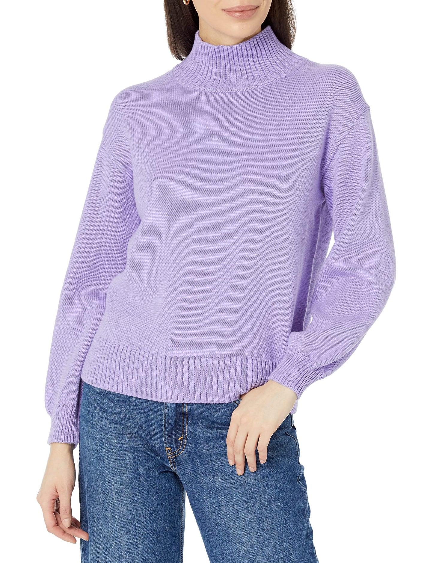 Women's Cotton Funnel-Neck Sweater (Available in Plus Size)