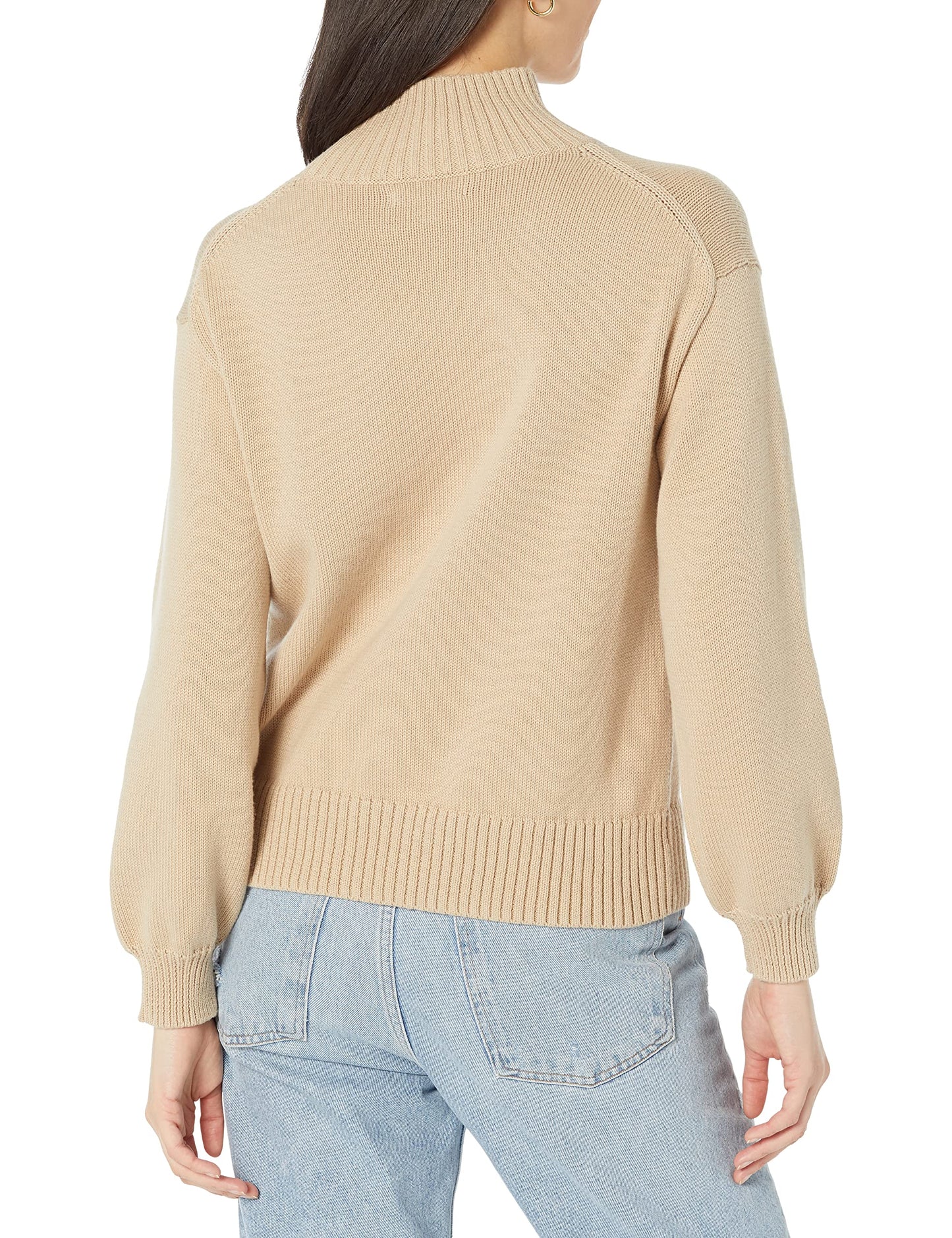 Women's Cotton Funnel-Neck Sweater (Available in Plus Size)