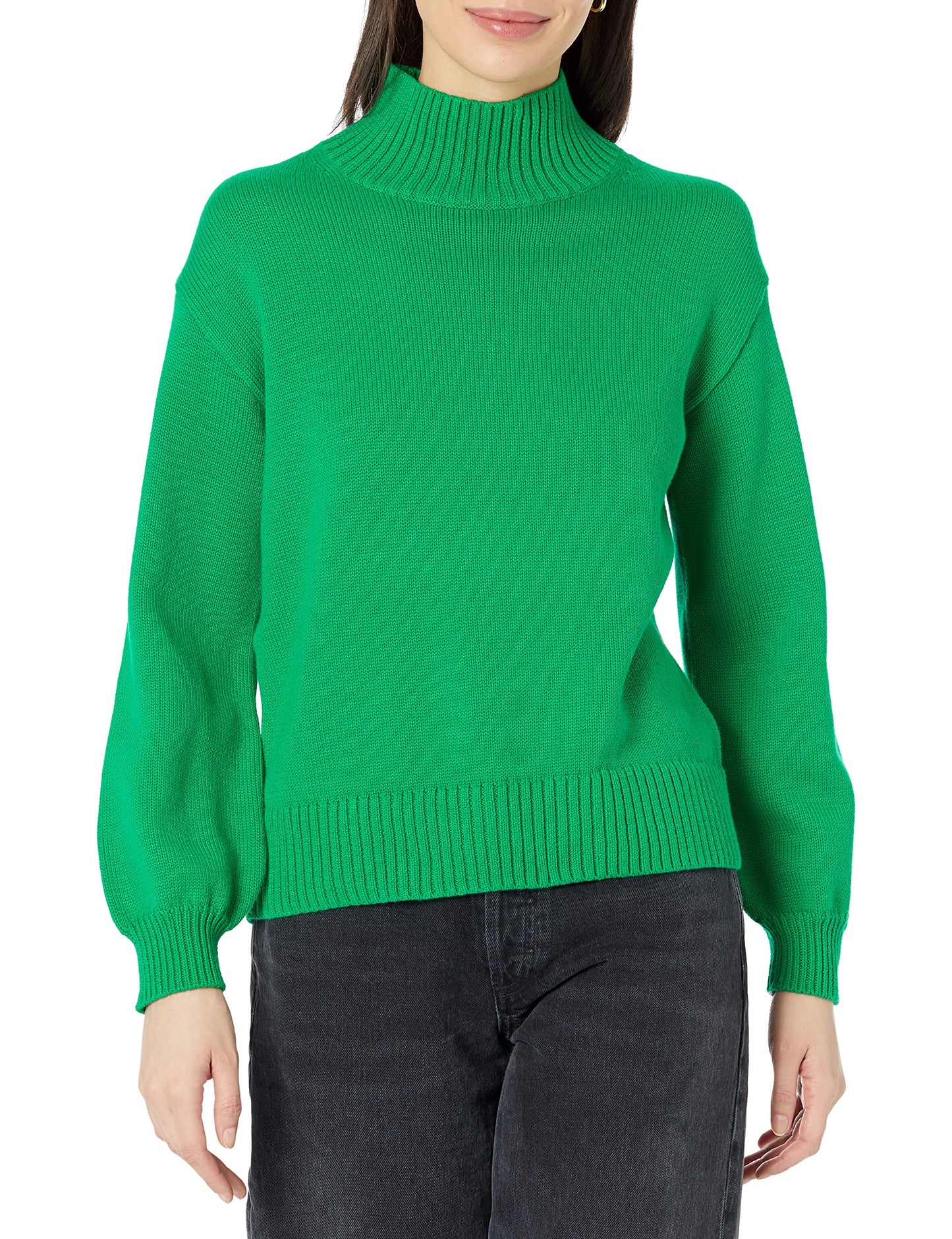 Women's Cotton Funnel-Neck Sweater (Available in Plus Size)