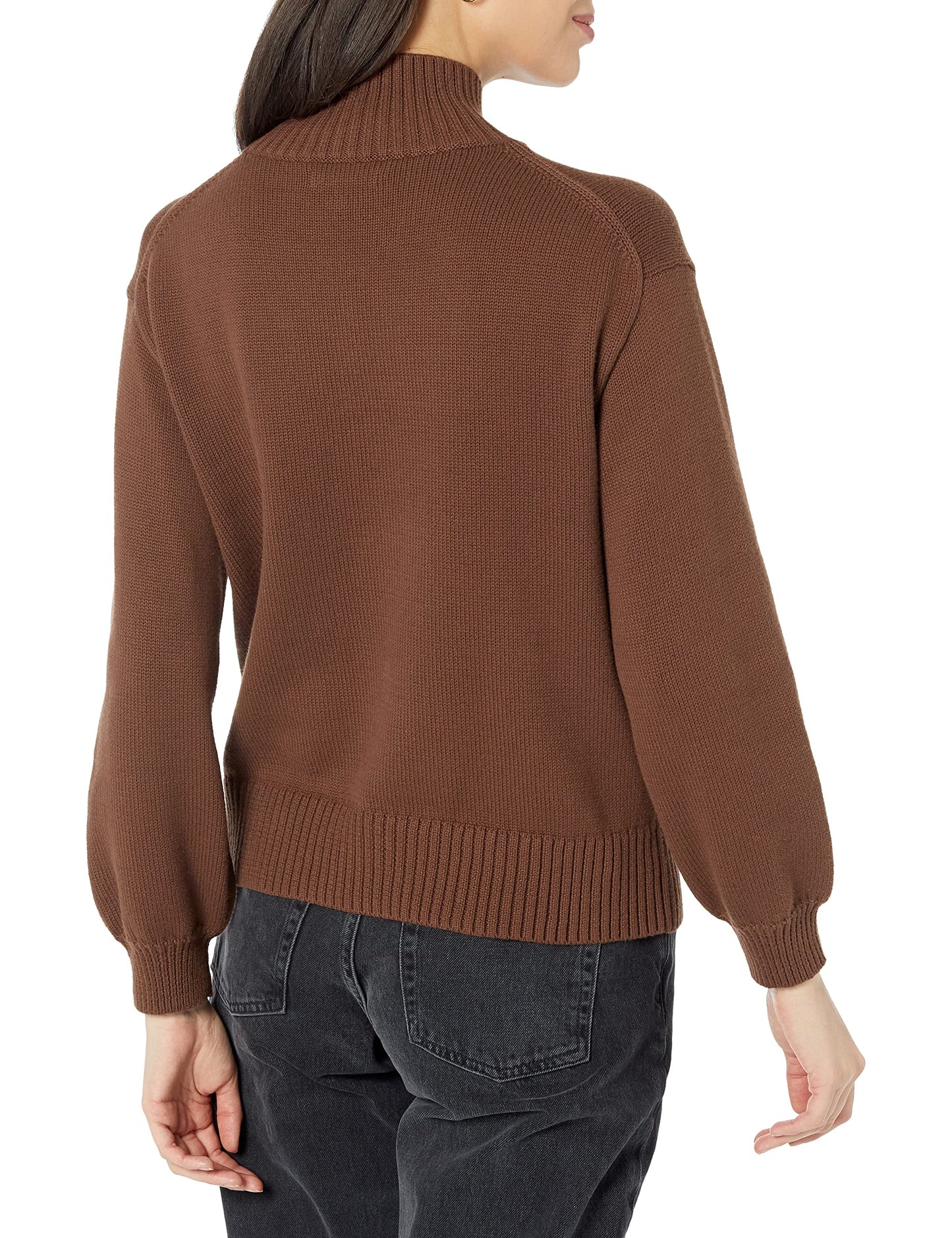 Women's Cotton Funnel-Neck Sweater (Available in Plus Size)