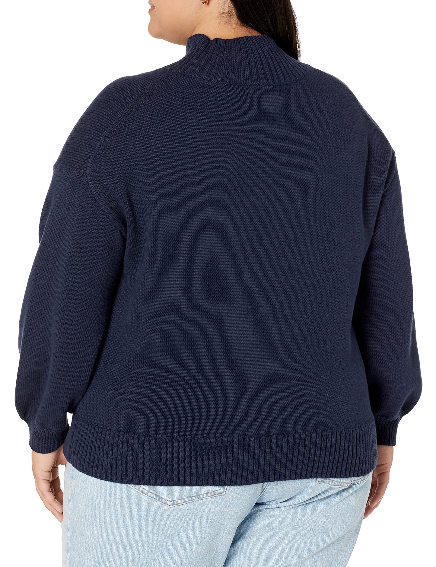 Women's Cotton Funnel-Neck Sweater (Available in Plus Size)