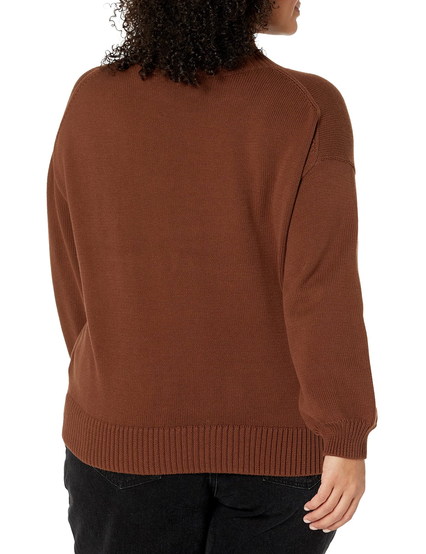 Women's Cotton Funnel-Neck Sweater (Available in Plus Size)