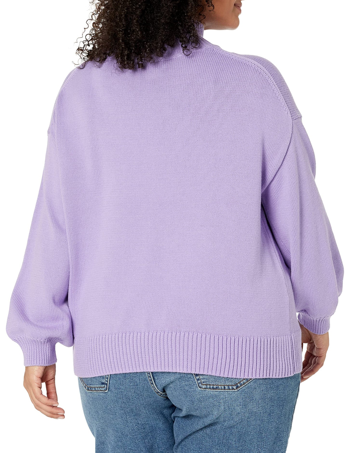 Women's Cotton Funnel-Neck Sweater (Available in Plus Size)