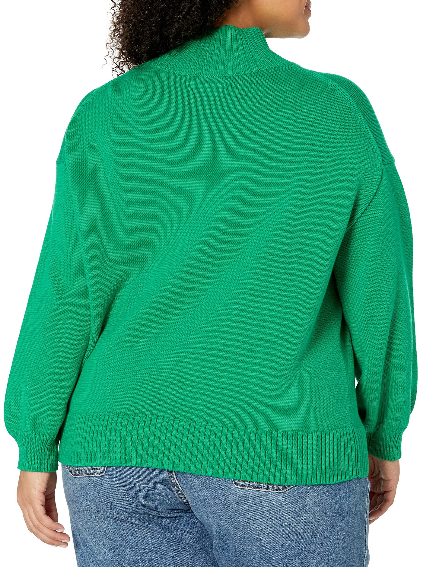 Women's Cotton Funnel-Neck Sweater (Available in Plus Size)